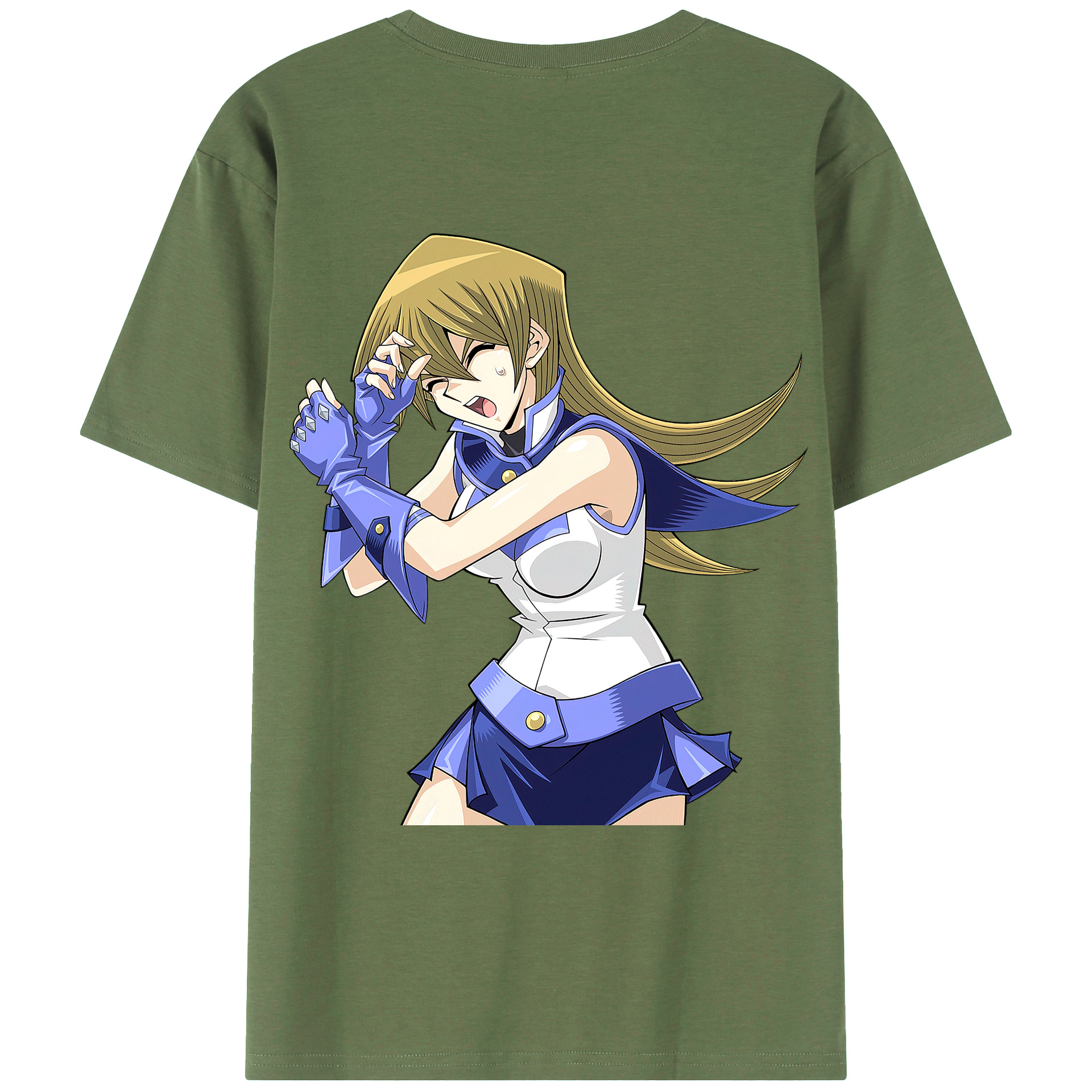 （画像用） 遊☆戯☆王 Yu-Gi-Oh! 綿100％ メンズ半袖Tシャツ（バックプリント） 通気性